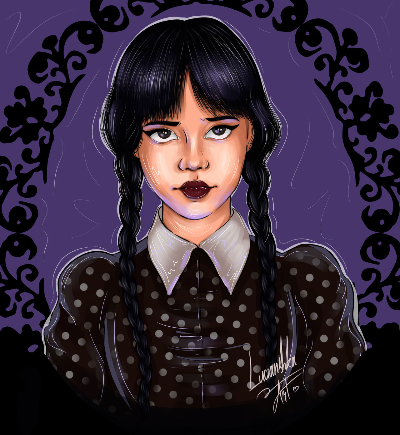 Wednesday Deviantart Wednesday Addams by Lucianshka Art by LucianshkaArt on DeviantArt