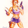 Lara Croft Fallconcolor sketch