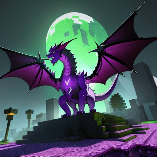 Minecraft Style Dragon Minecraft dragon by snowyfoxAI on DeviantArt