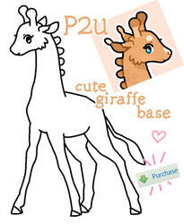 P2U - cute giraffe base! 60 pts