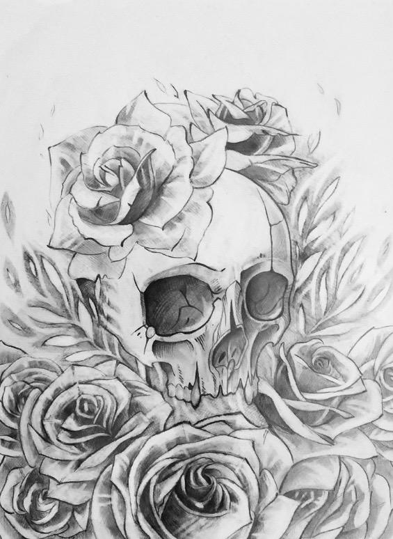 Small Skull With Roses Skulls and Roses Tattoo Designs: Symbolism, Meaning, and Modern Artistry