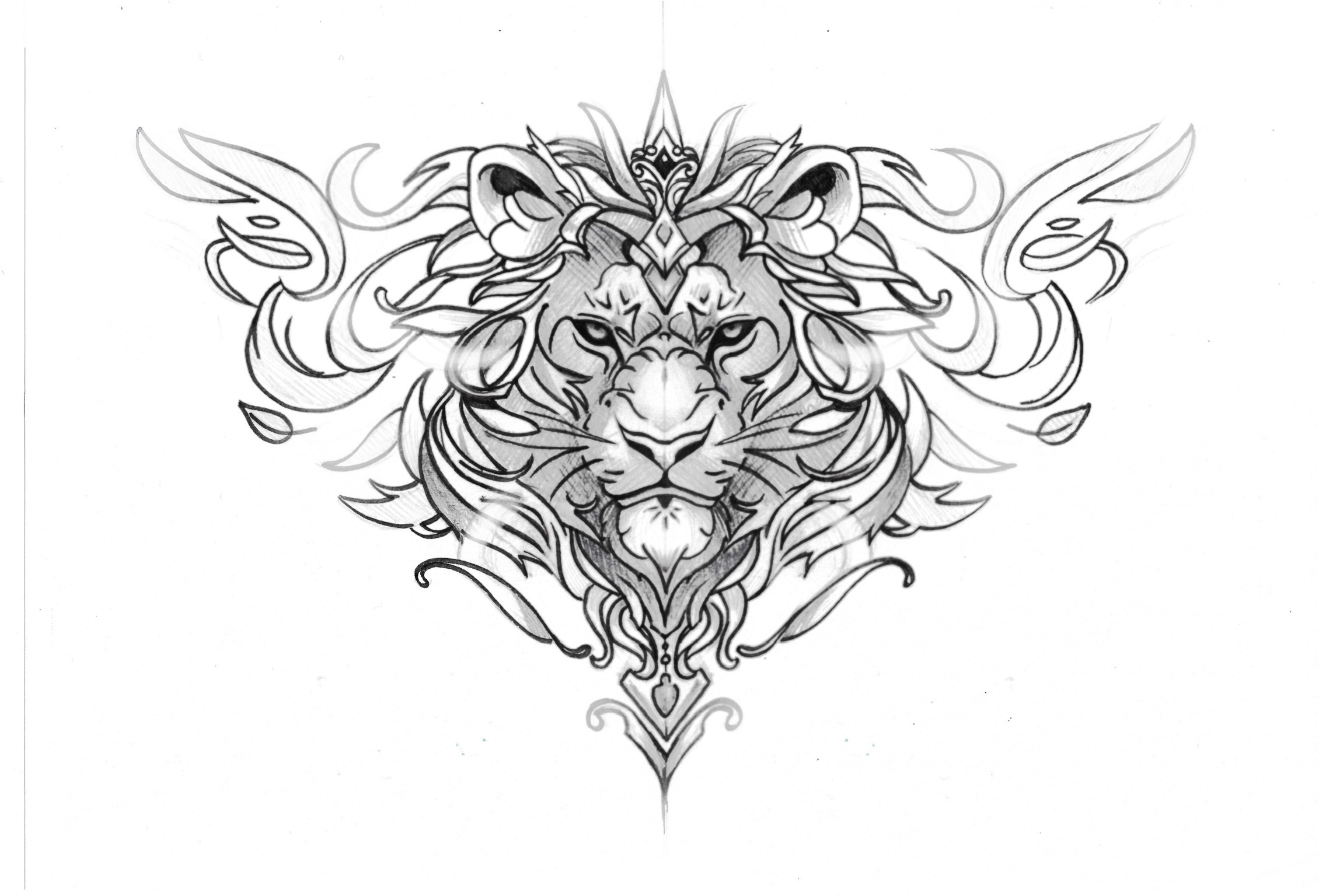 Lion neck tattoo by totka on DeviantArt