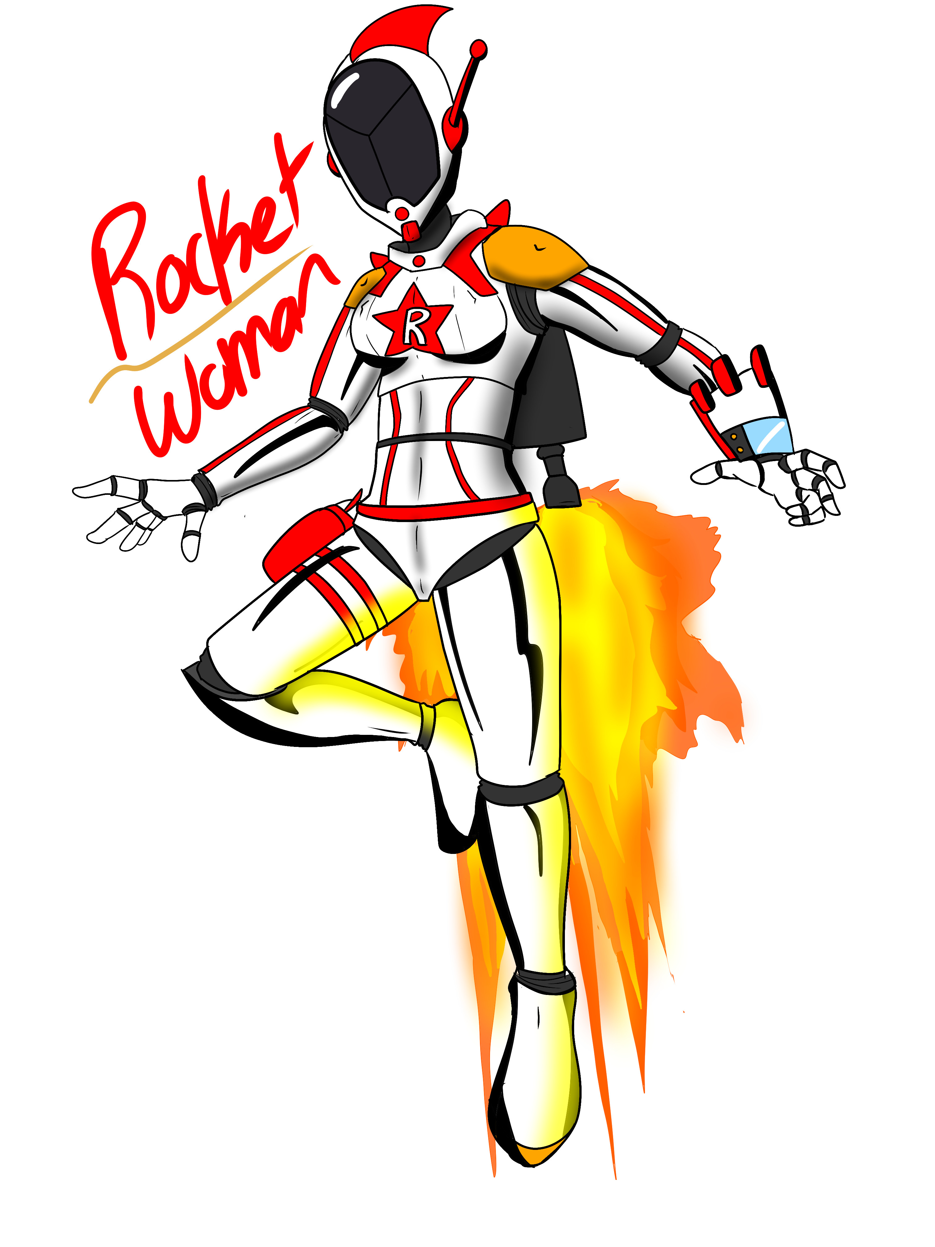 Rocket Woman the Astro Hero by ImpelUniversalHero on DeviantArt