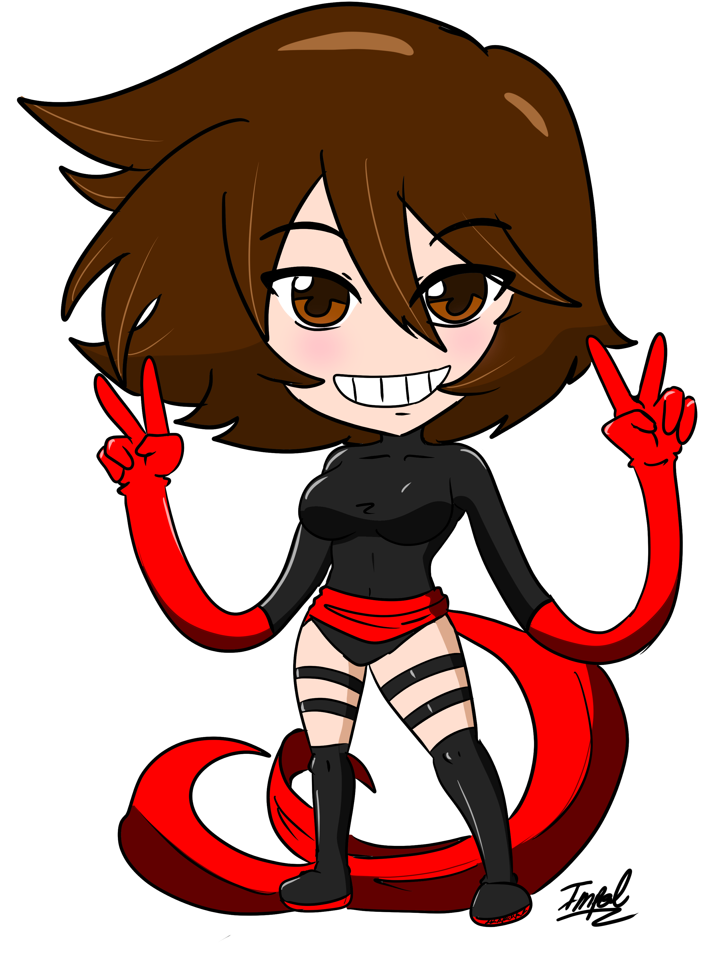 Elastic Female Elastic Woman Chibi 2 by ImpelUniversalHero on DeviantArt