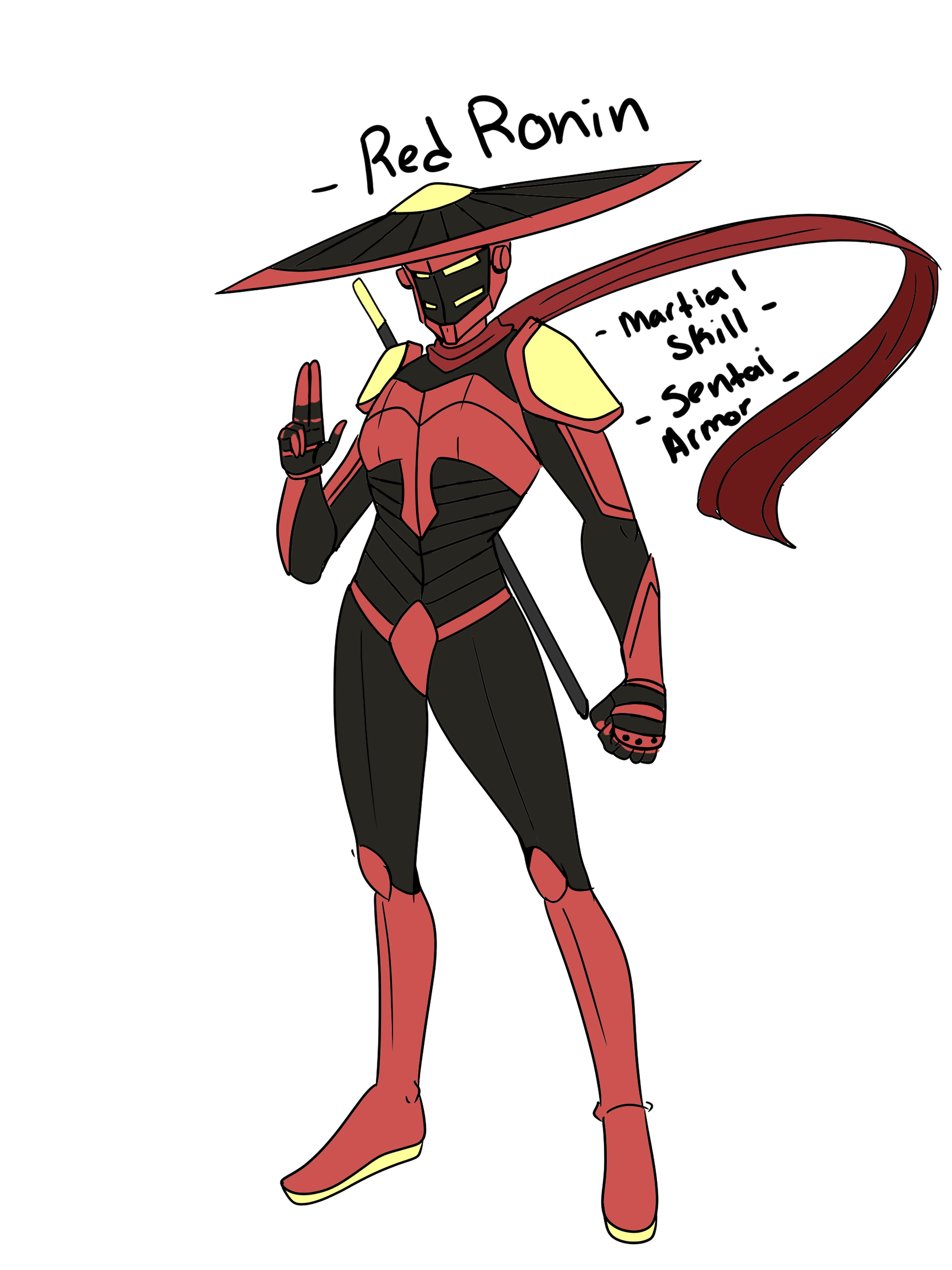 Red Rionnn Red Ronin the Crimson Monk by ImpelUniversalHero on DeviantArt