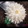 White Kiku Kanzashi