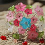 Multicolored Flower Kanzashi