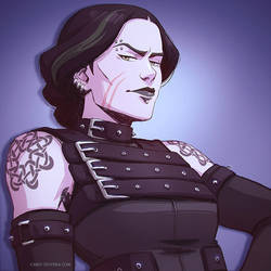 Lin Beifong Goth AU by Caro-Oliveira