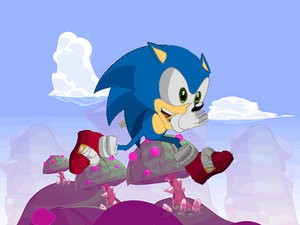 Sonic run animation
