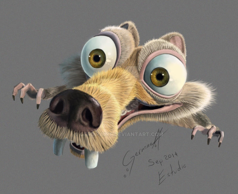Scrat Style Scrat Practica by GerDiPaint on DeviantArt