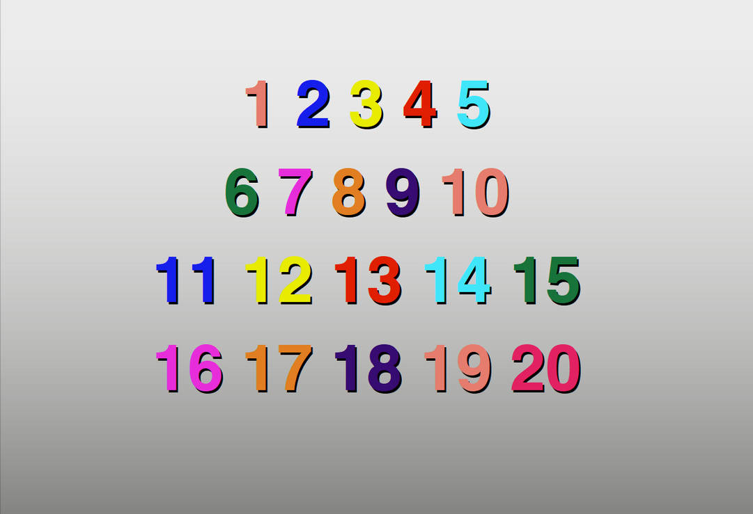 Numbers Deviantart Part 2 Brainy Baby - Numbers by BobCleghorn on DeviantArt
