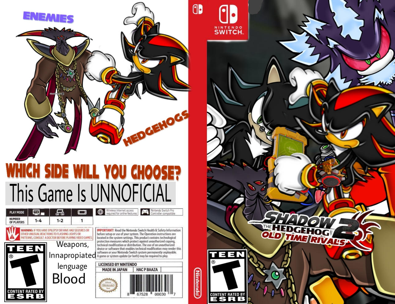 Shadow Halftone Rivals Shadow the hedgehog 2 old time rivals BOX by j1nk4Dev on DeviantArt
