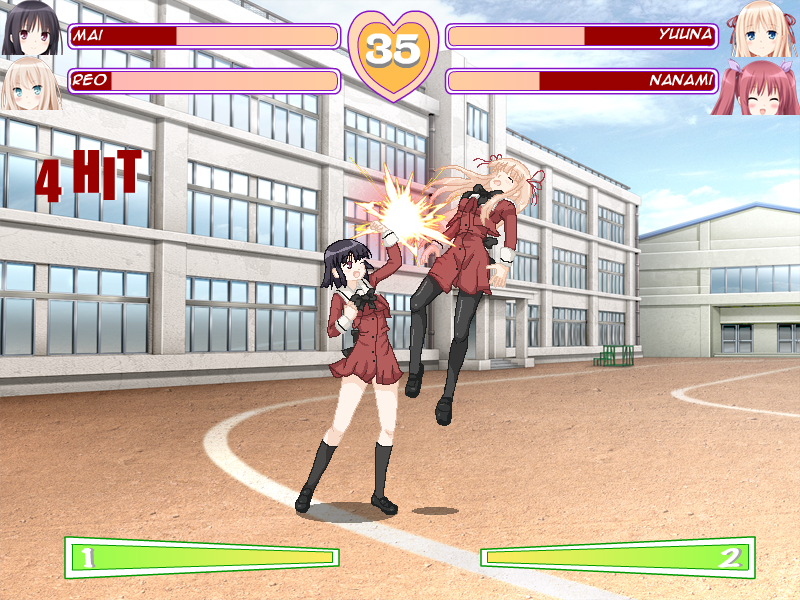 Hanabira Fake Fighting Game Screenshot