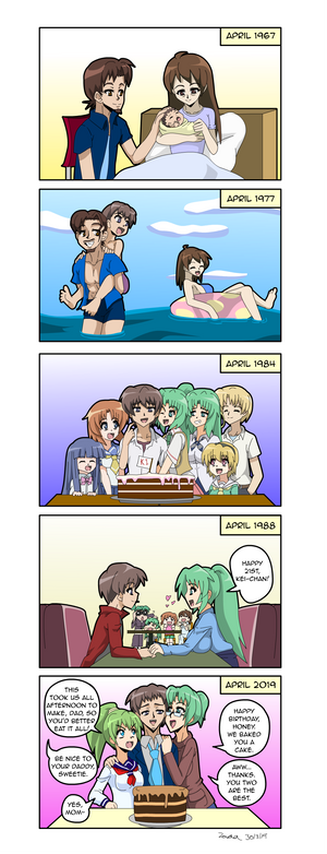 Commission - Keiichi Birthday 5koma