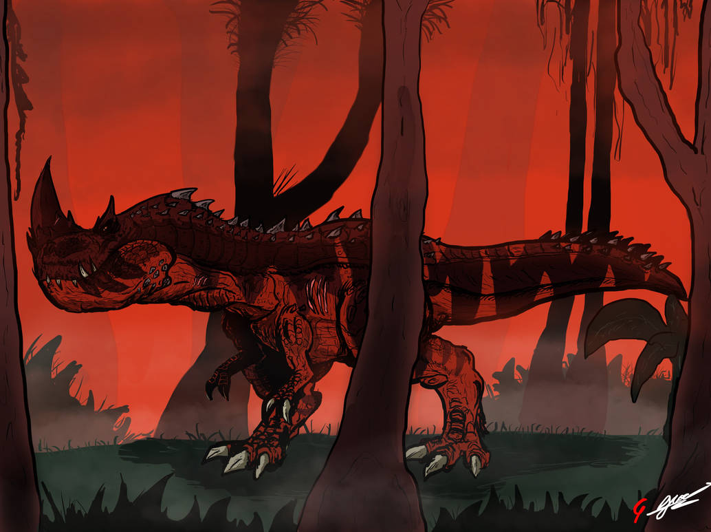 Horned T-rex |Primal by BizaRrico on DeviantArt