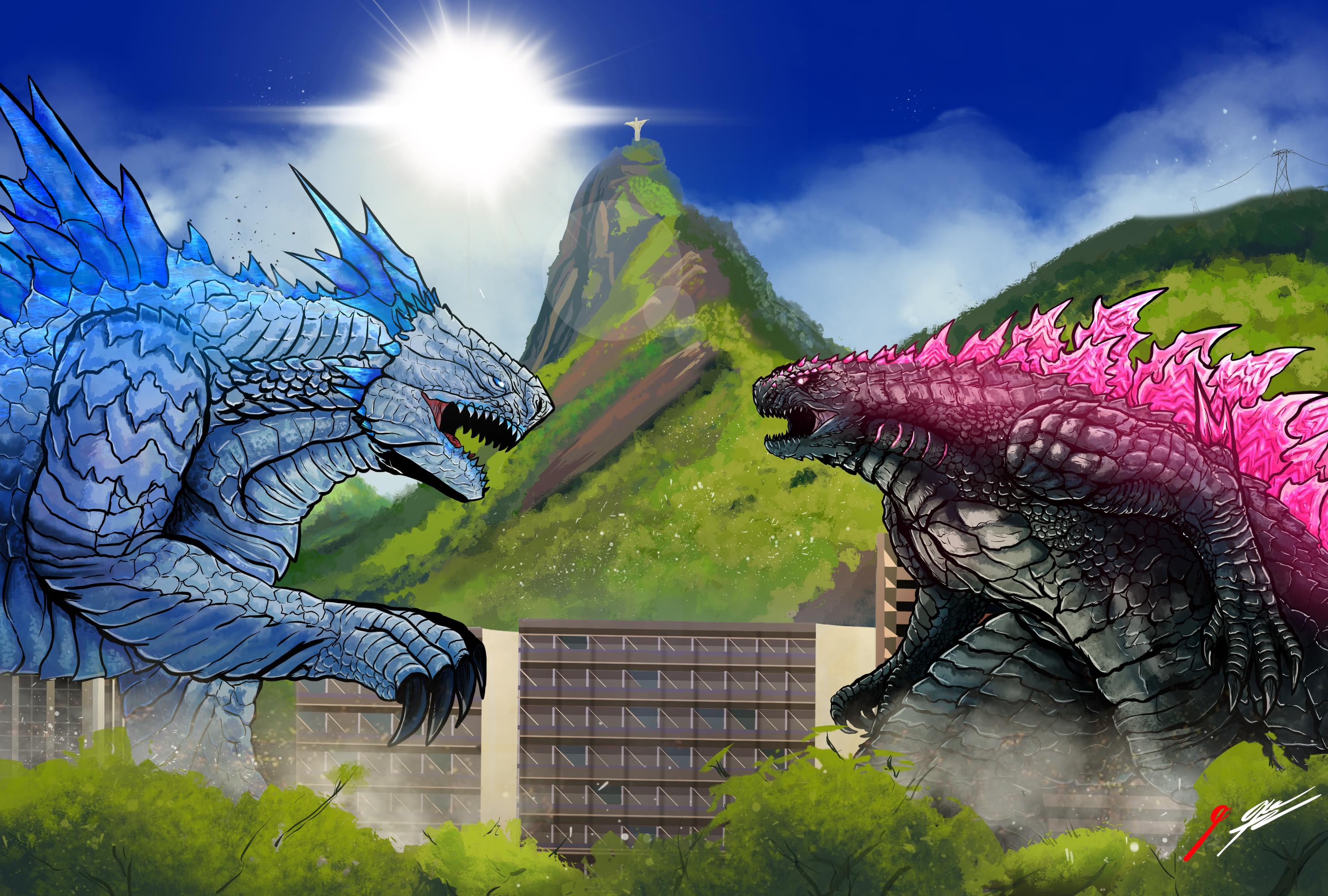 Chimo Godzilla Godzilla Evolved Vs Shimo by BizaRrico on DeviantArt