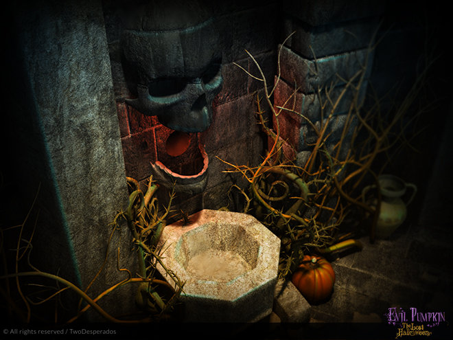 Evil Pumpkin: The Lost Halloween - fountain