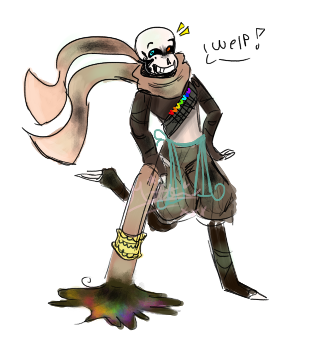 Ink Sans Doodle by Mettat0nB on DeviantArt