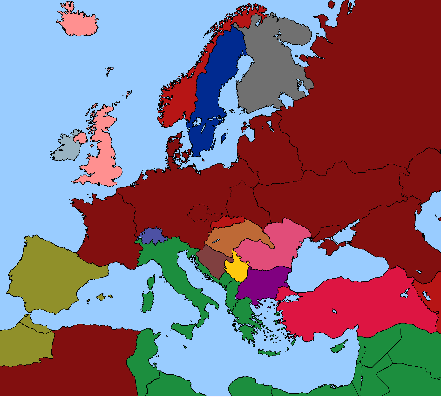 Axis Victory Map Deviantart Alternate WW2. Axis victory by D-Okhapkin on DeviantArt