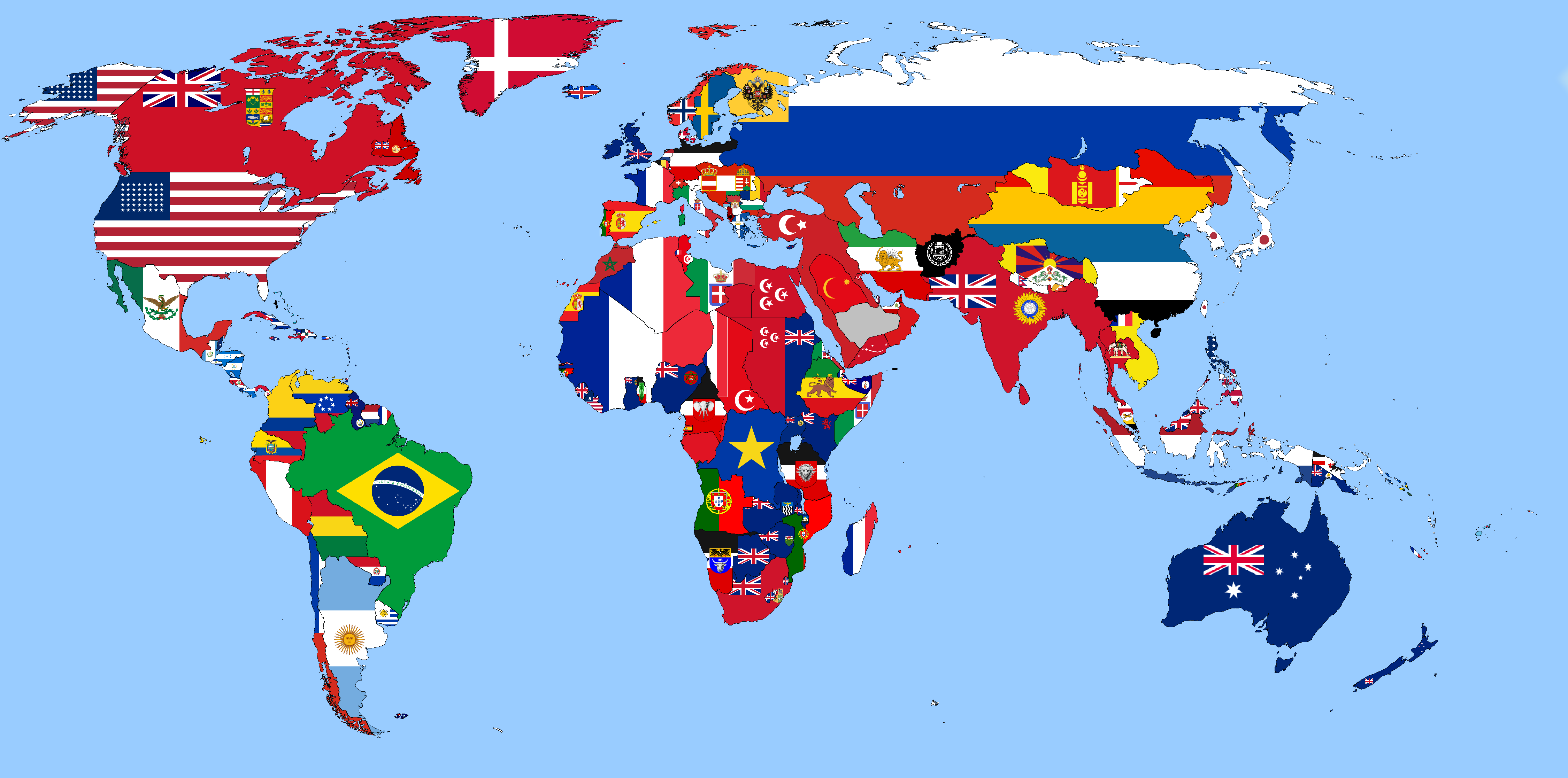 Flags map 1914 by D-Okhapkin on DeviantArt