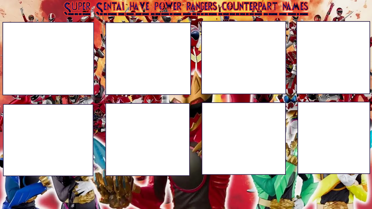 Power Ranger Sticker Chart Template power rangers counterpart Template (Archieved) by Drago-Heart1990 on ...