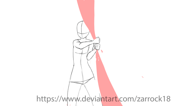 Bo staff two-handed reverse fisheman paddle front by zarrock18 on DeviantArt