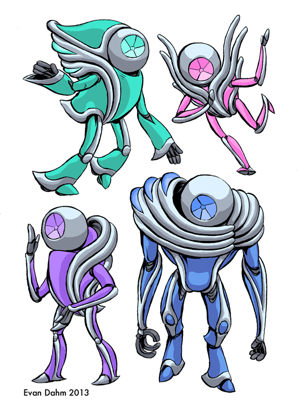 Robot Table Deviantart Robot set 1 by devilevn on DeviantArt