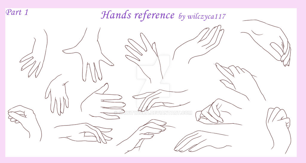 Hands reference 1 by saWitwicka on DeviantArt