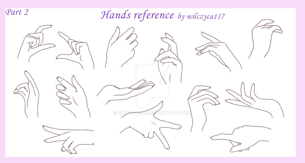 Hands reference 2 by saWitwicka on DeviantArt