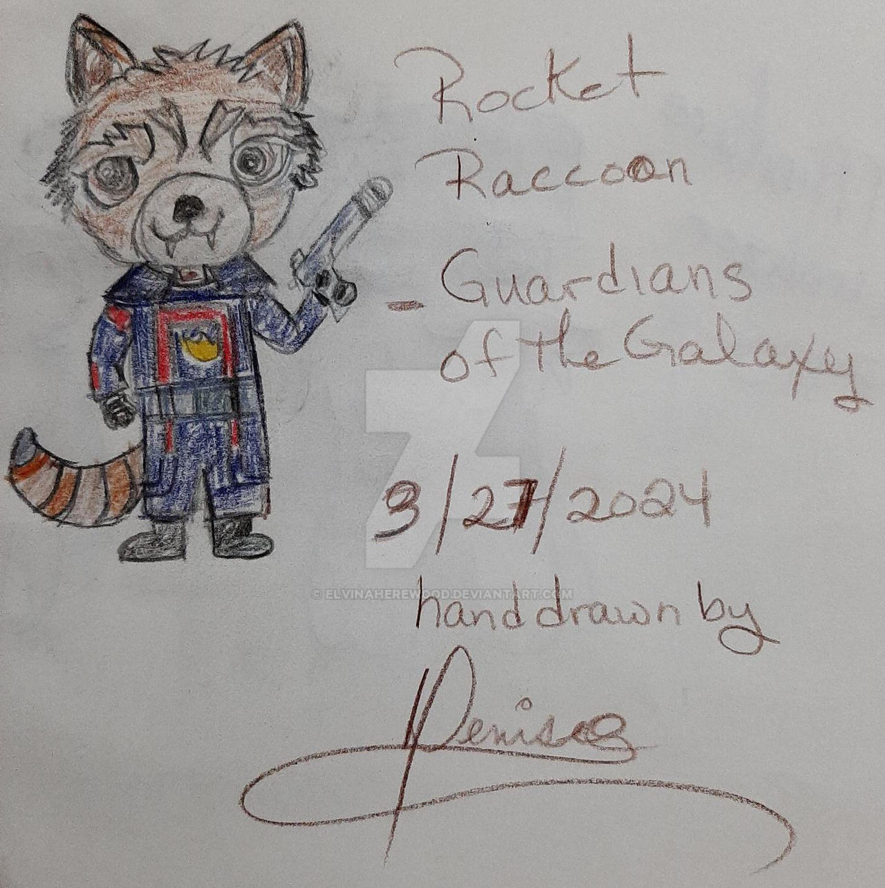 Rocket Racoon by elvinaherewood on DeviantArt