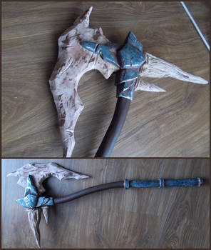 Skyrim Dragonbone Battleaxe