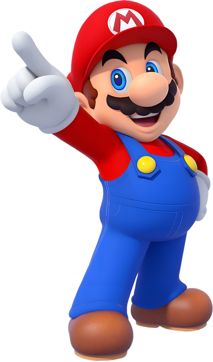 Mario Pointing At Rope Mario pointing without shadow by gabrielmarioandsonic on DeviantArt