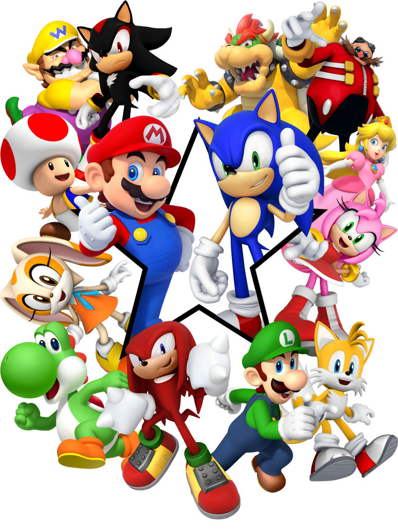 Mario and Sonic by Gabriel Mario and Sonic Fan by gabrielmarioandsonic ...