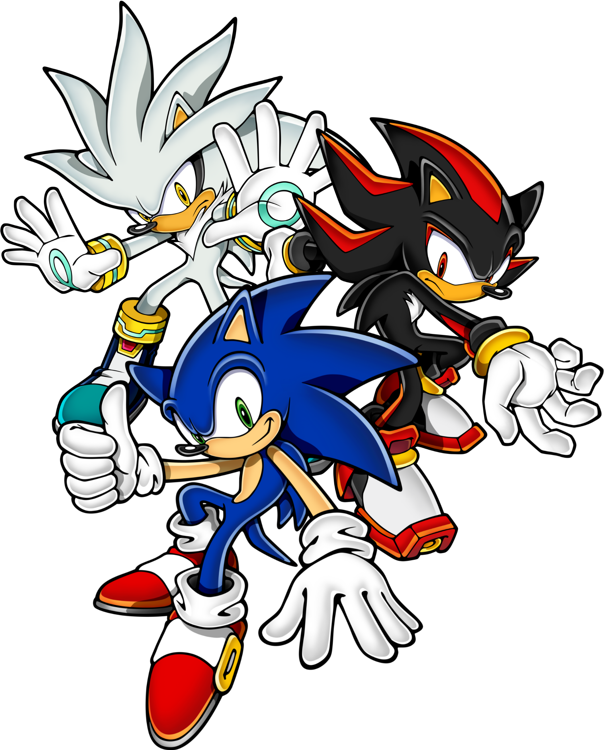 Sonic, Shadow and Silver  Sonic, Sonic and shadow, Shadow the