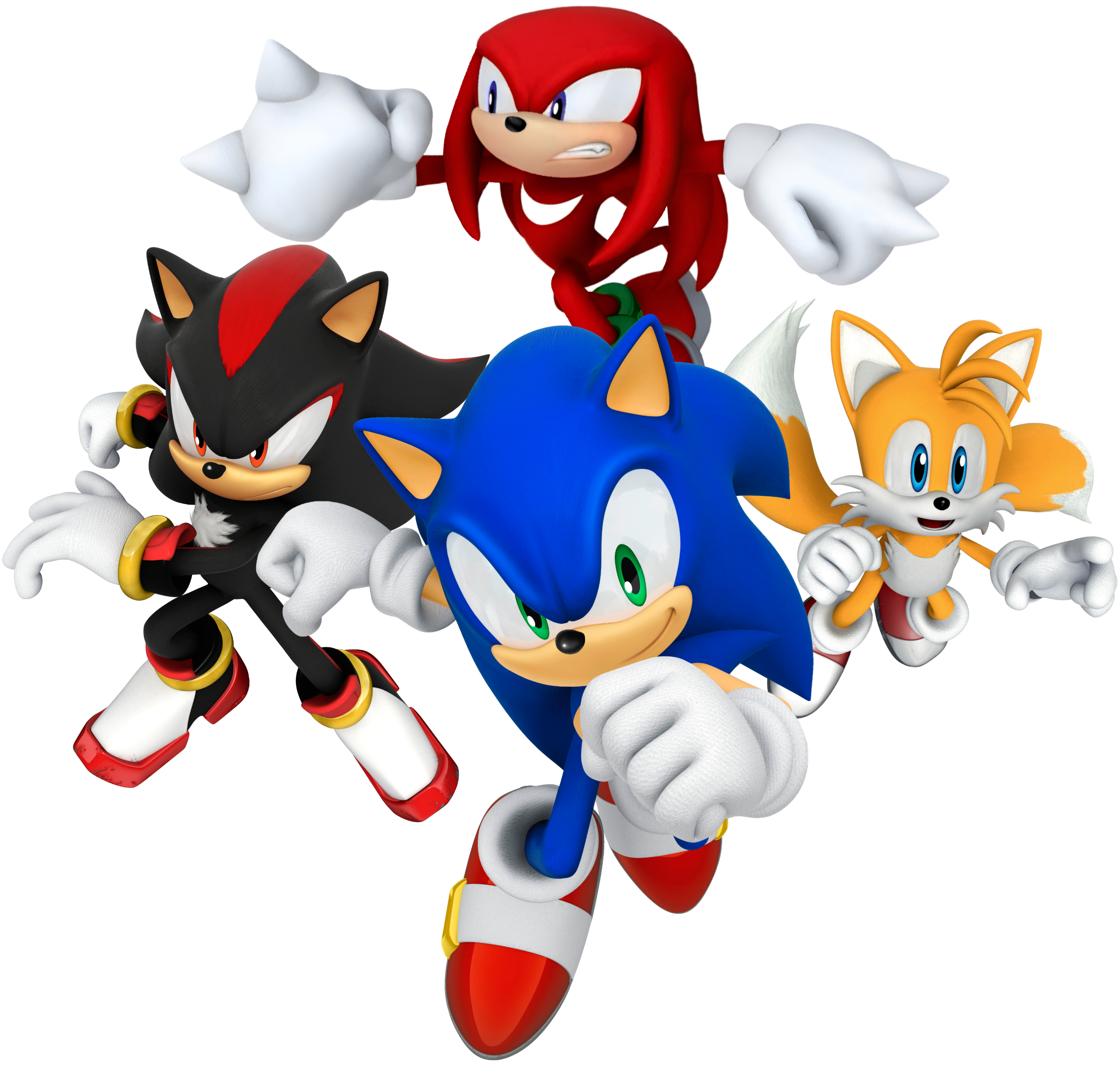 Sonic, Tails, Knuckles, and Shadow (soniclookyou) by gabrielmarioandsonic  on DeviantArt