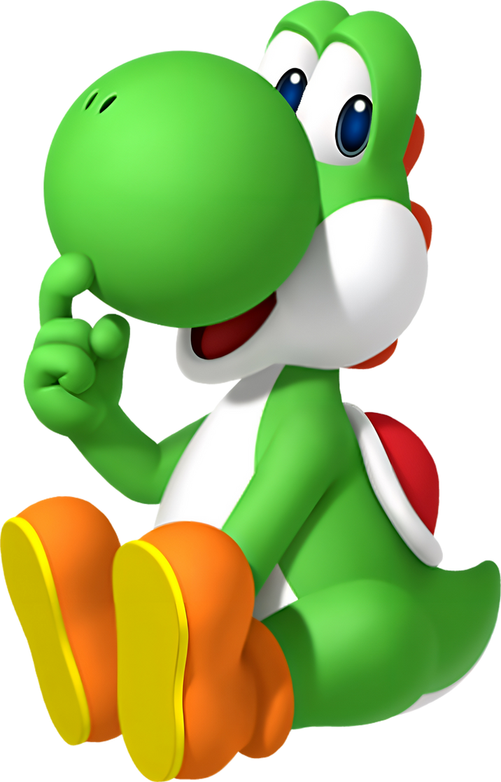 Yoshi R Front View Yoshi Sitting Better Quality by gabrielmarioandsonic on DeviantArt