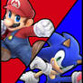 Mario and Sonic Smash Ultimate Black Line