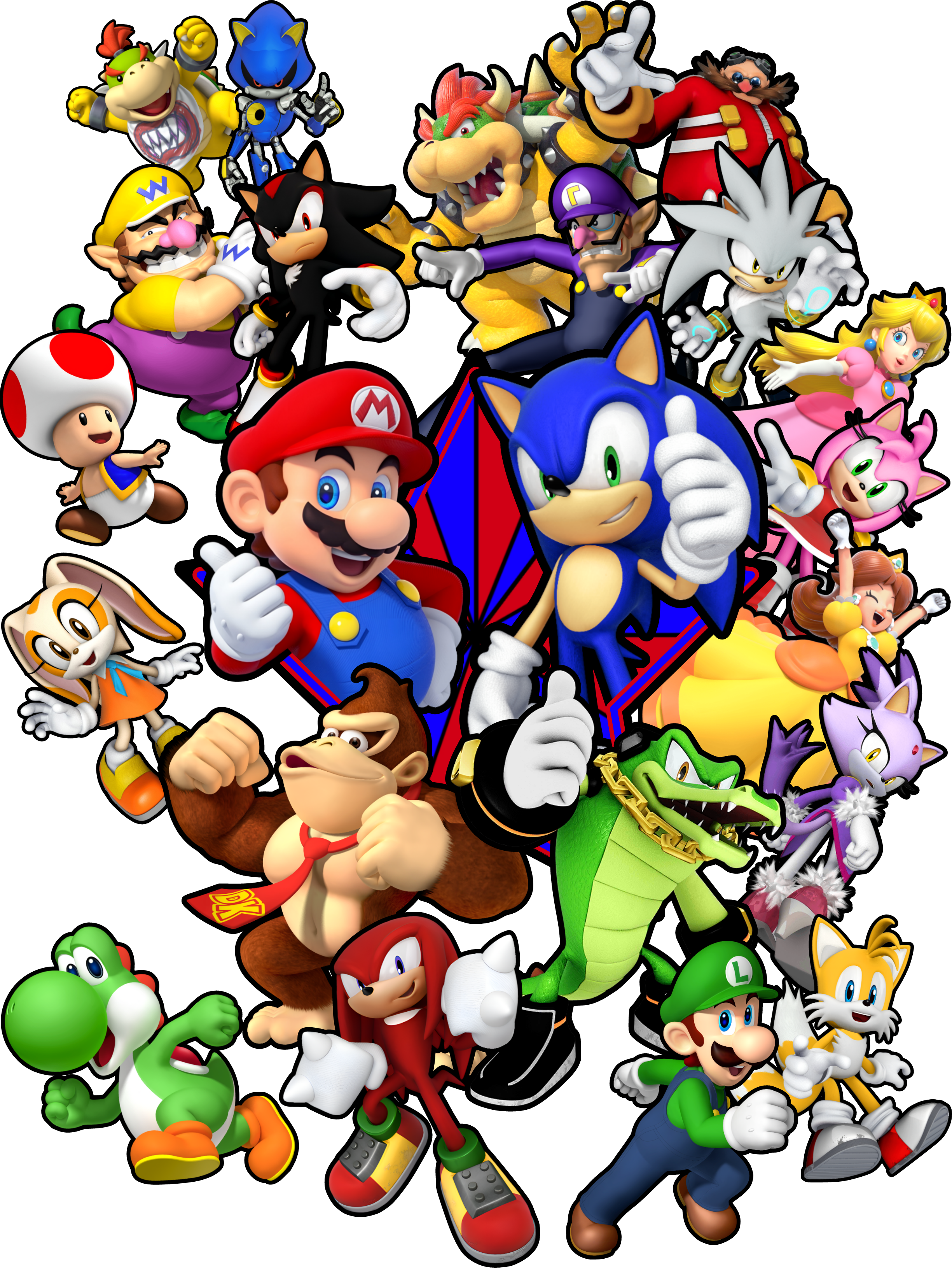 Mario Groupa Mario and Sonic Star Group Shot 4k by gabrielmarioandsonic on DeviantArt