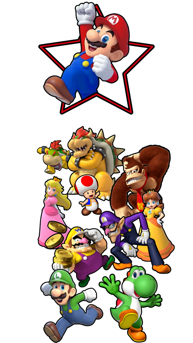 Team Mario Group Shot by gabrielmarioandsonic on DeviantArt