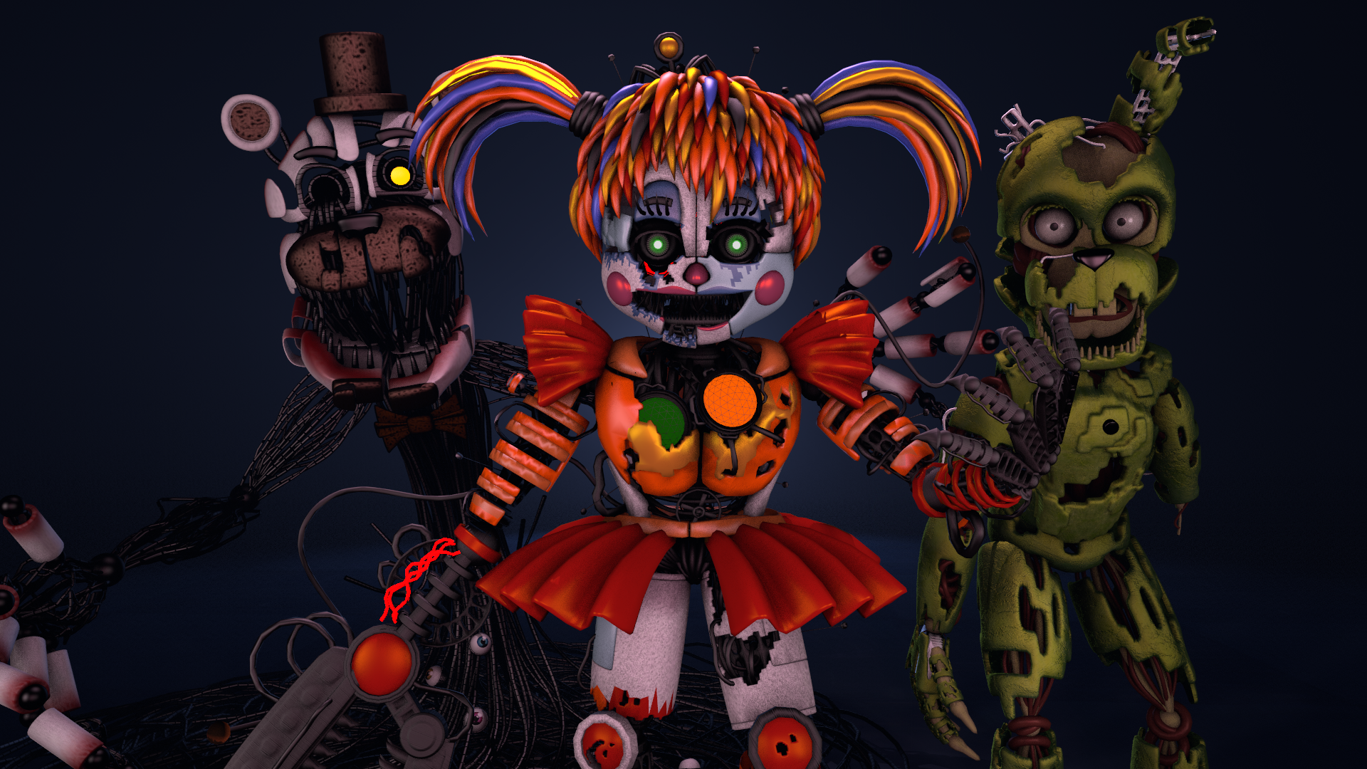 Pixilart - FNaF 6 Scrap Animatronics by Wolfrost07