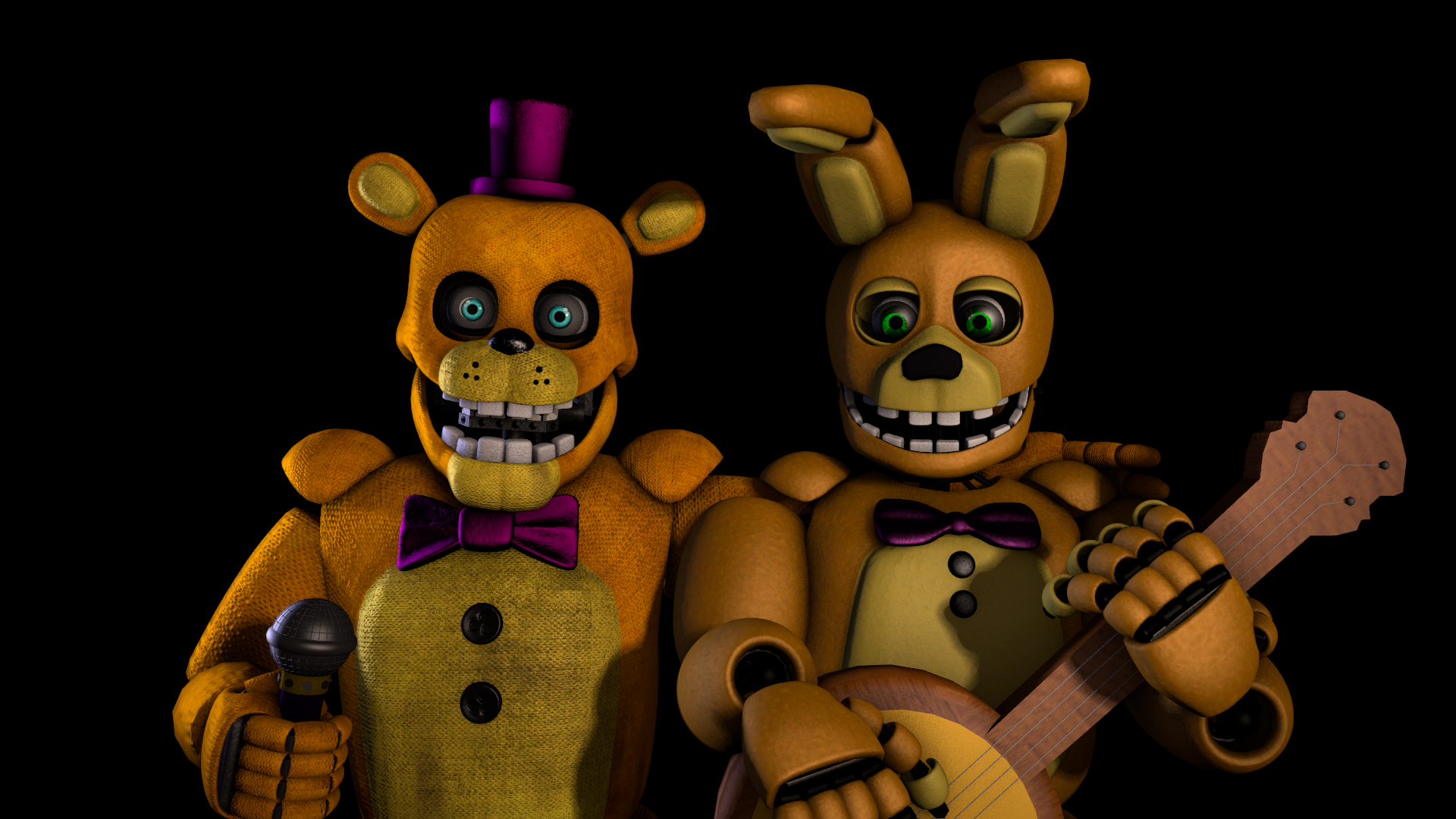 Fredbear and SpringBonnie by luizcrafted on DeviantArt