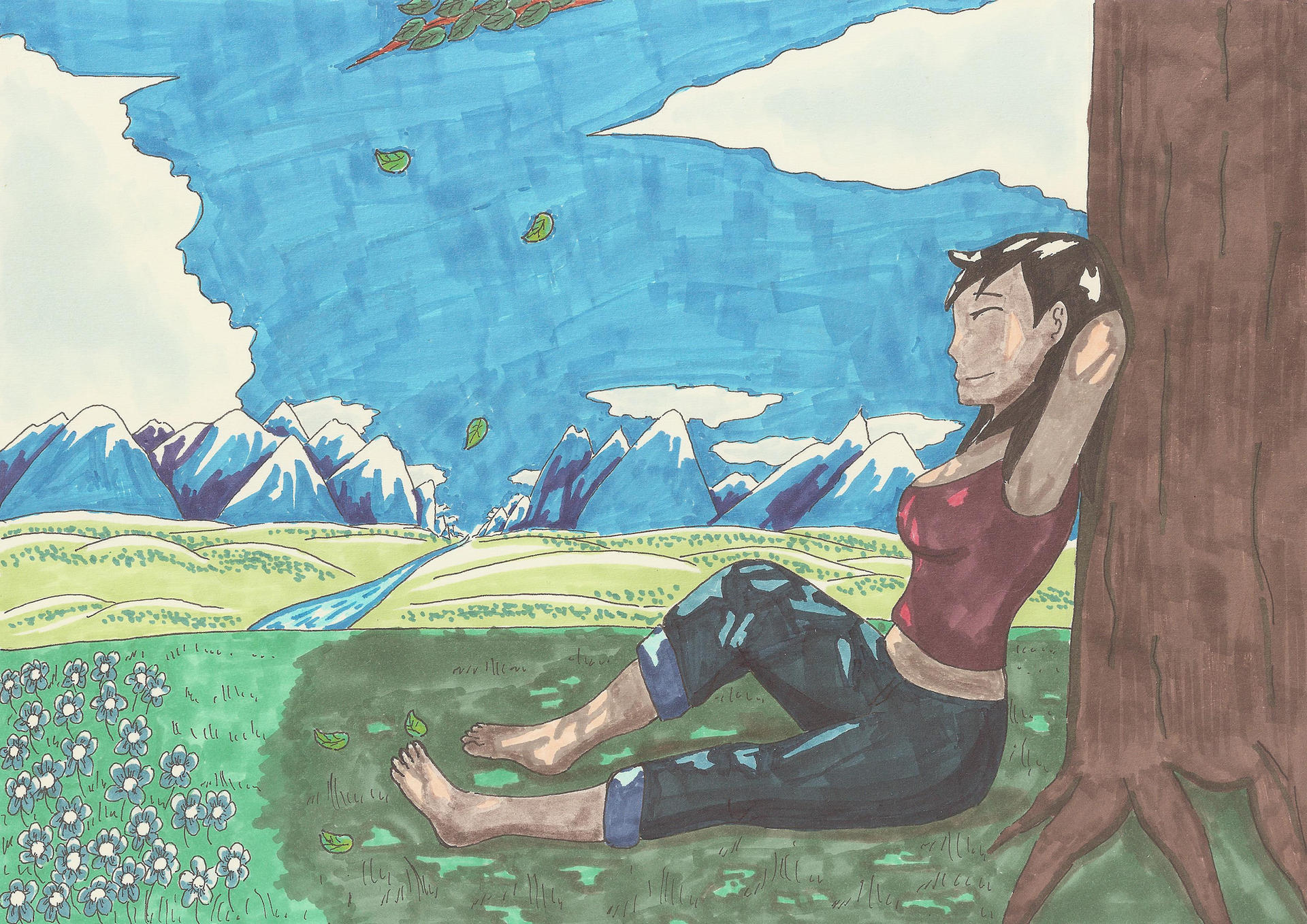 Rest Under Tree Rest under the tree by AlmerJPG on DeviantArt