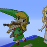 Toon Link and Toon Zelda