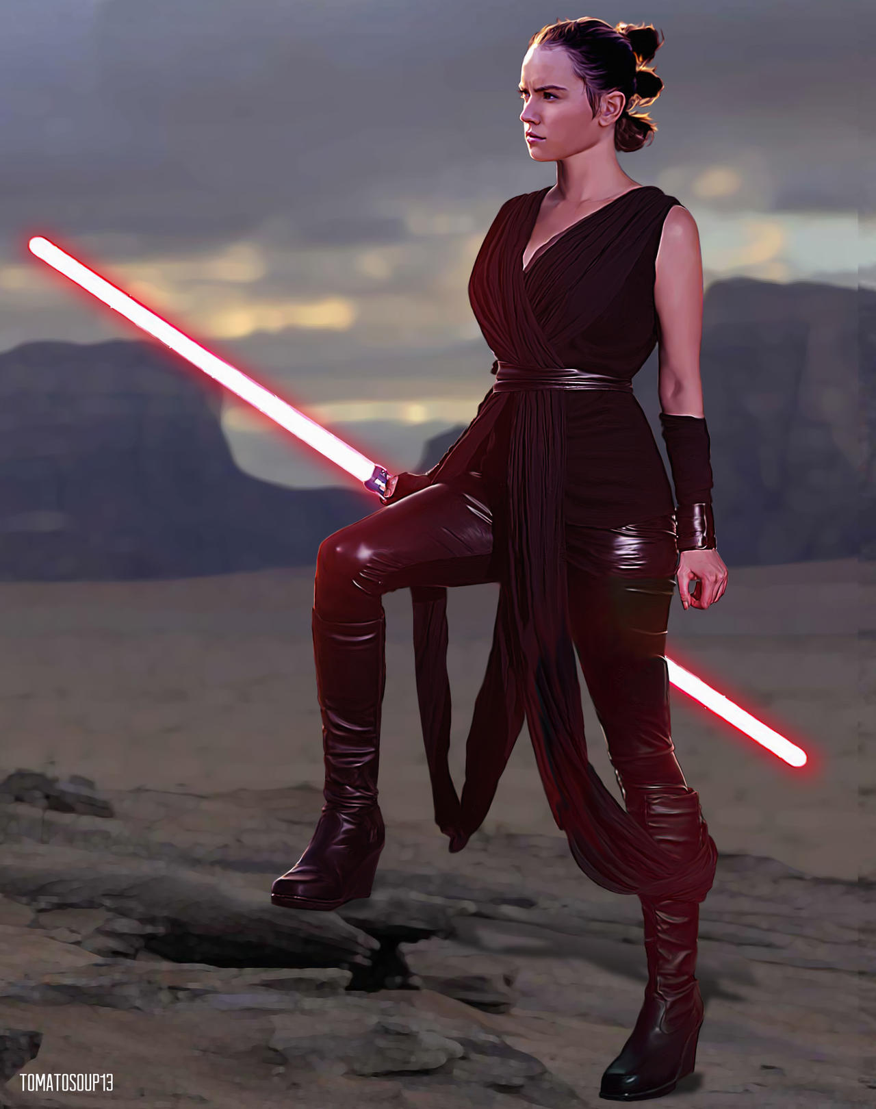 Star Wars - Rey - The Dark Side - Daisy Ridley by wolverine103197 on ...