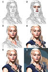 Emilia Clarke - Daenerys Targaryen - W I P Detail by wolverine103197