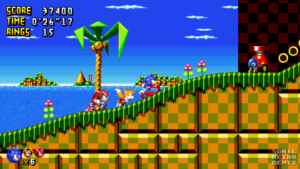 Sonic the Hedgehog (16-bit) (prototype)/Comparisons/Green Hill Zone - Sonic  Retro