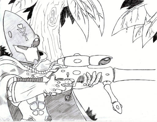 30-minute Speed Sketch- Eldar Ranger