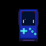 Retro Handheld Console playing pong