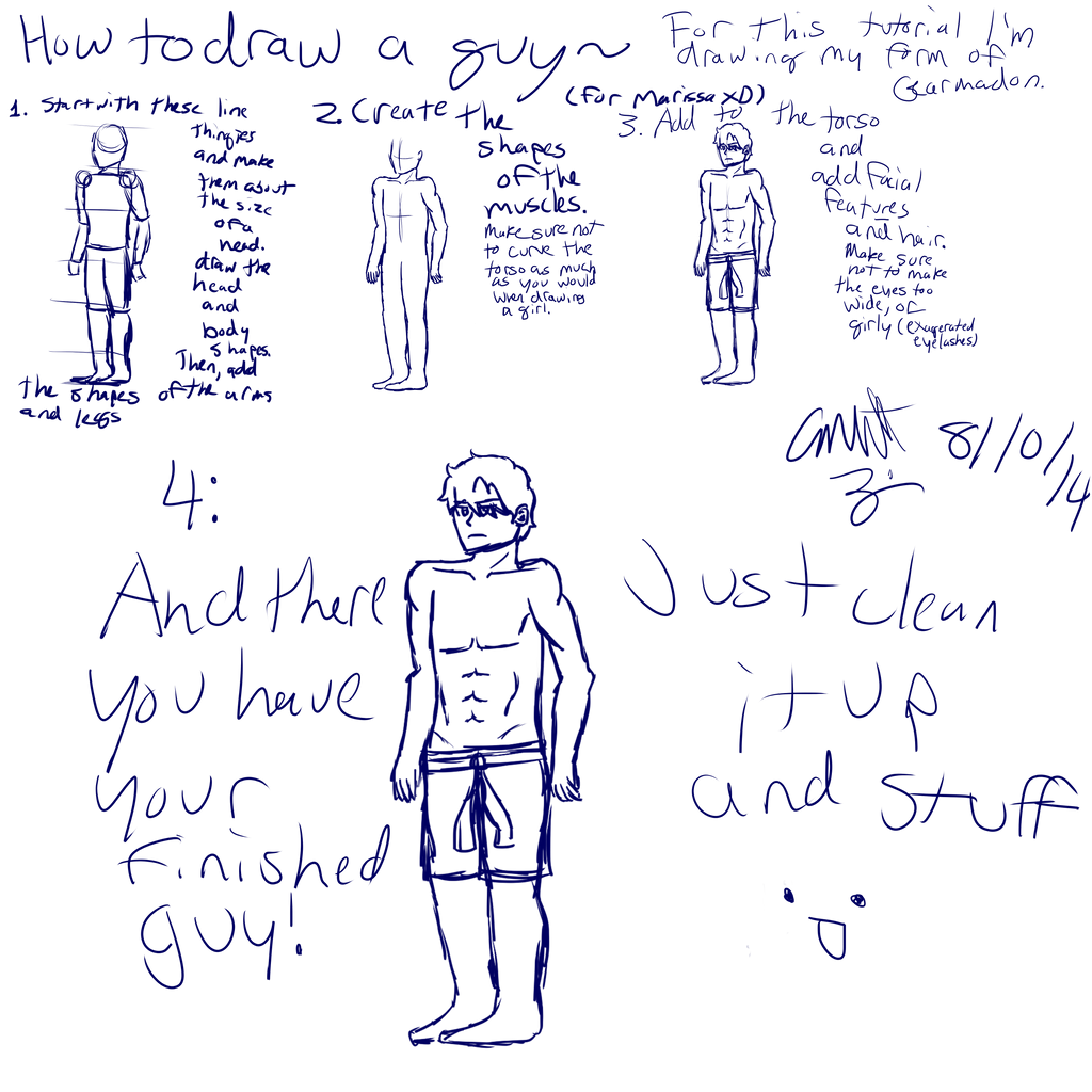 Basic Tutorial Guy How to draw a guy-Tutorial by SkytheDeathclaw on DeviantArt
