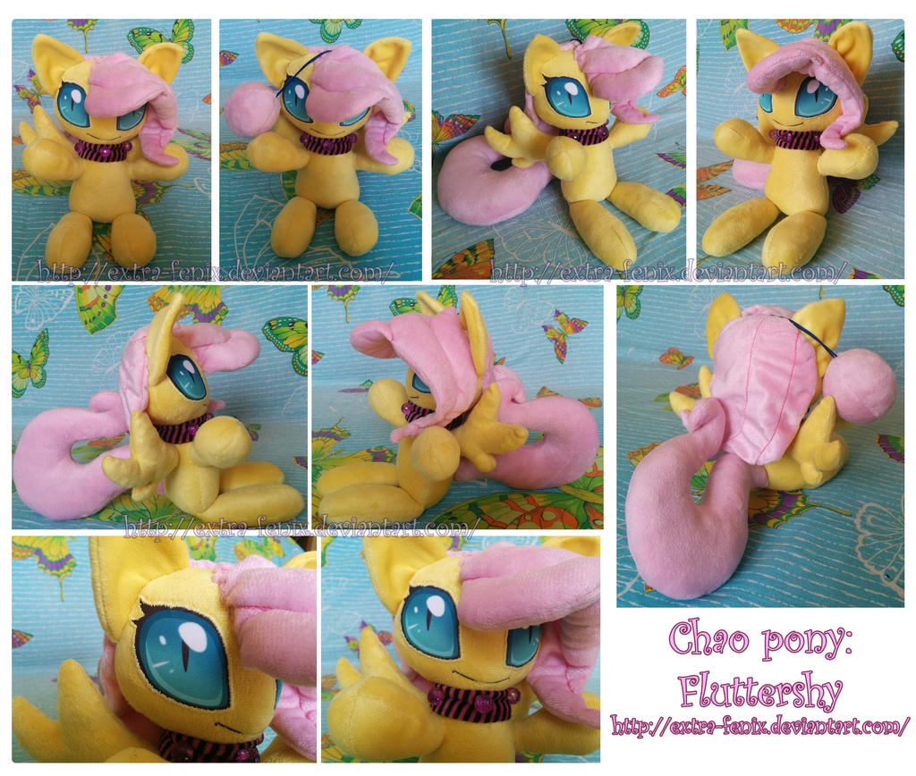 Chao pony: Fluttershy plushie